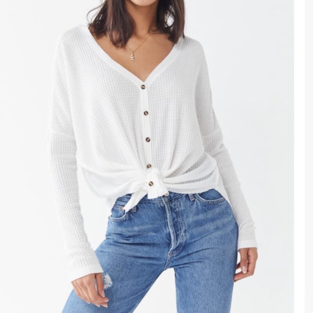 Urban Outfitters Waffle Knit Top